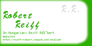 robert reiff business card